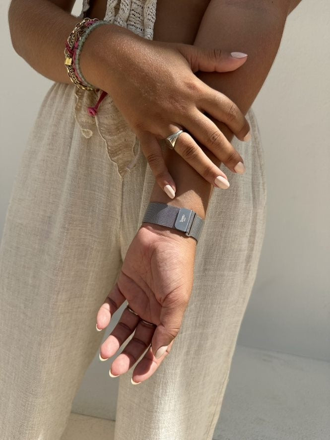 Bracelet milanais xoxo Wildhearts Apple Watch (argenté)