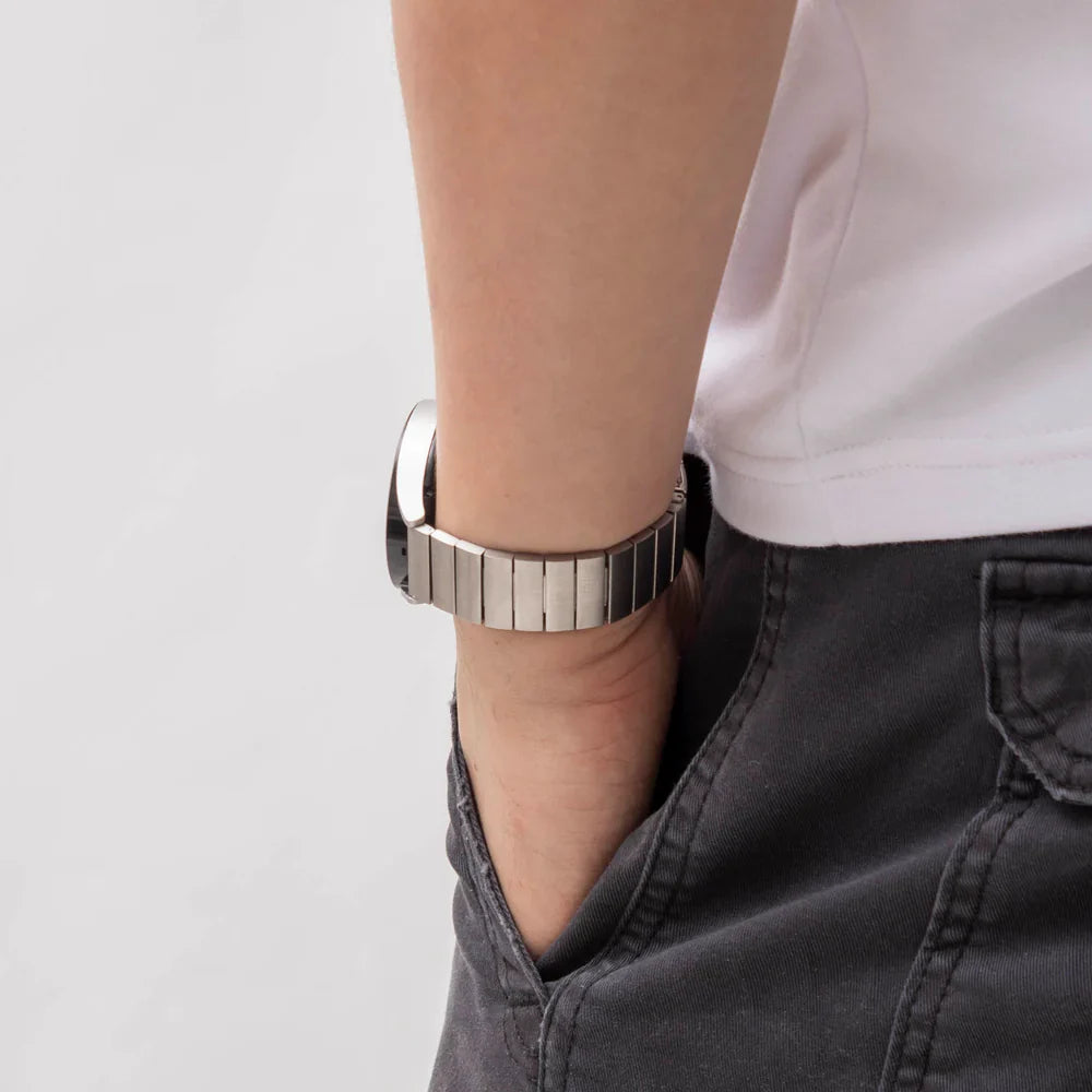 Bracelet acier Amazfit GTR Mini (argent)