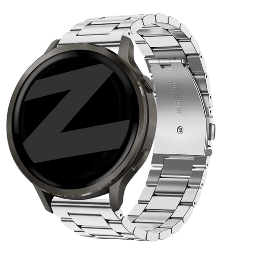 Bandz Bracelet acier 'Classic' Garmin Vivoactive 4s (argent)