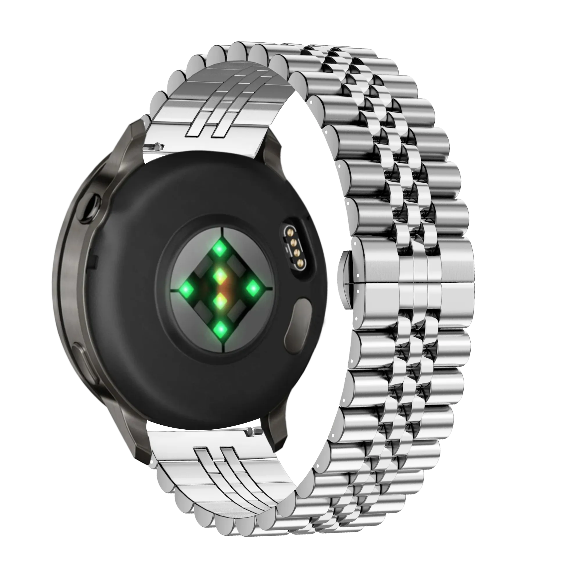 Bandz Bracelet acier 'Jubilee' Garmin Forerunner 170 (argent)