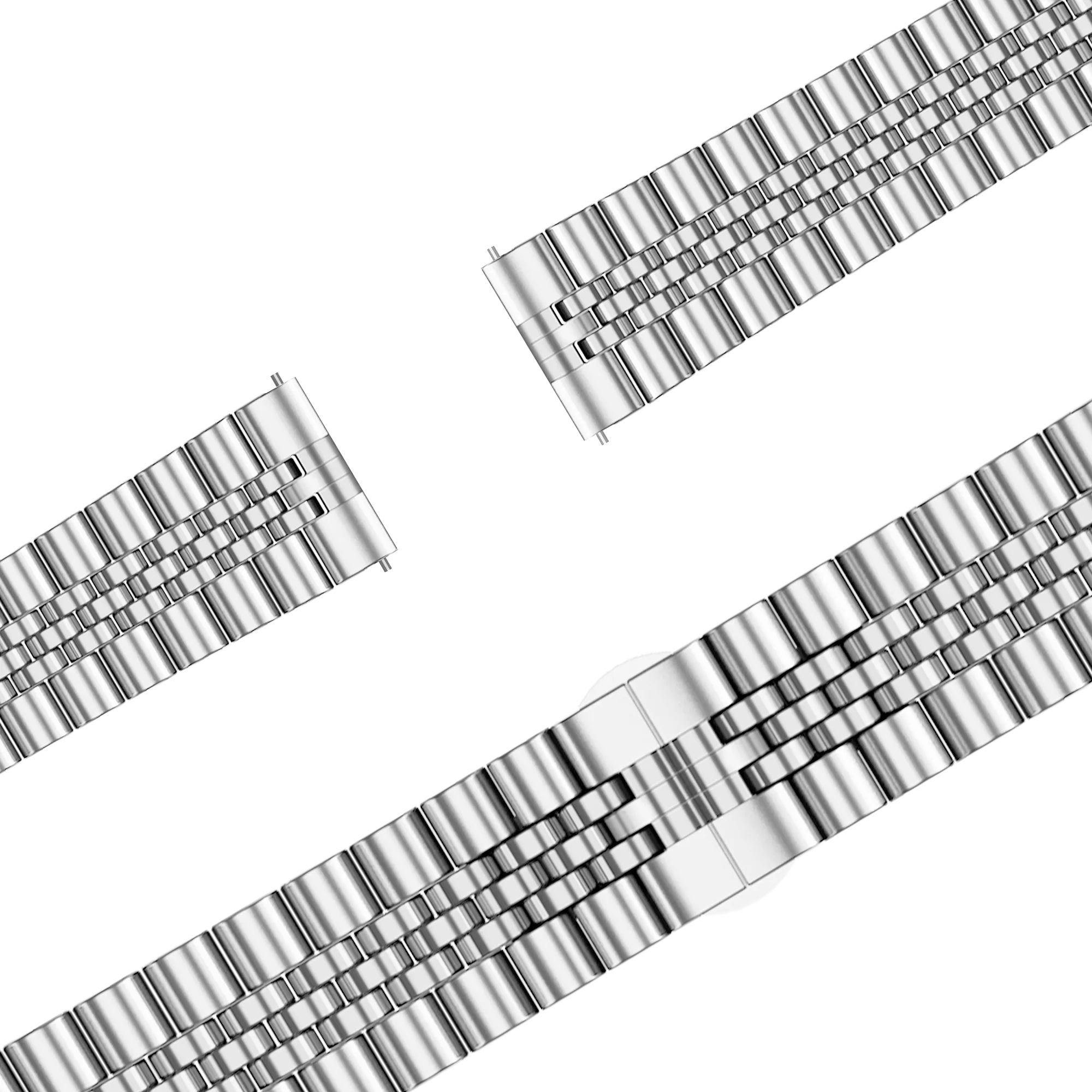 Bandz Bracelet acier 'Jubilee' Garmin Forerunner 170 (argent)