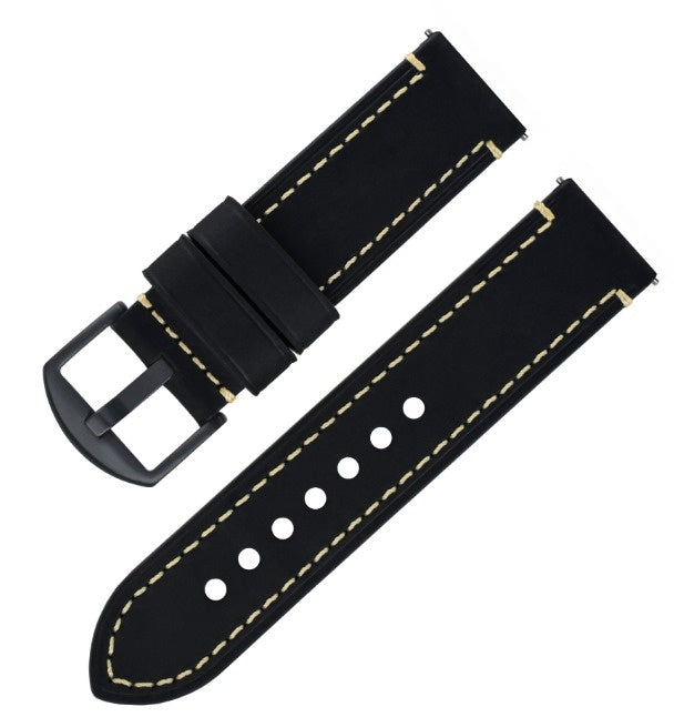 Bracelet cuir authentique Xiaomi Watch S4 - 41mm (noir)