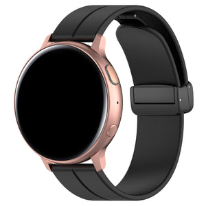 Coros Pace 2 D-Buckle Silicone Strap (Black)