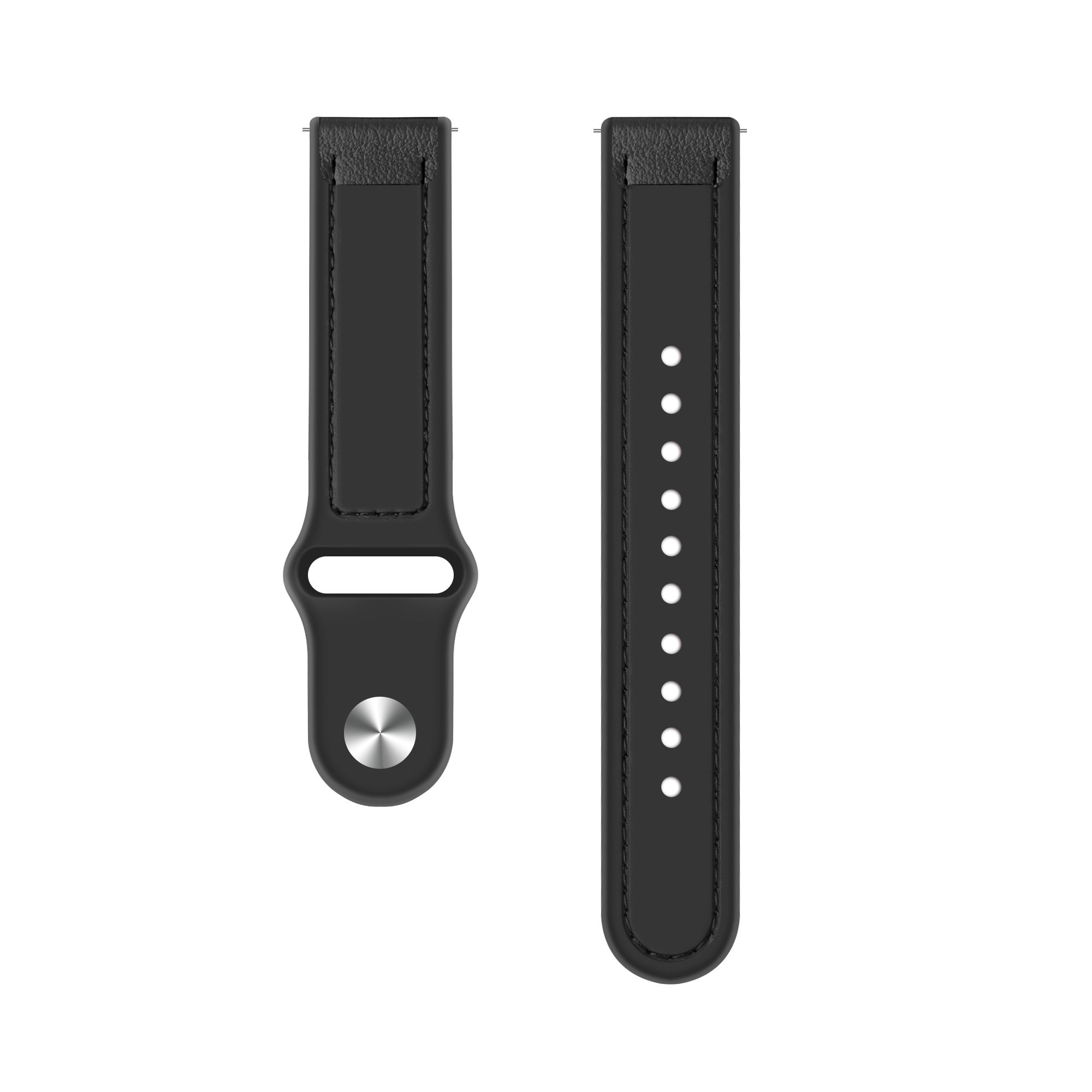 Bracelet cuir hybride Amazfit Balance 2 (noir)