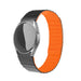 Bracelet silicone magnetique Samsung Galaxy Watch FE (noir/orange)