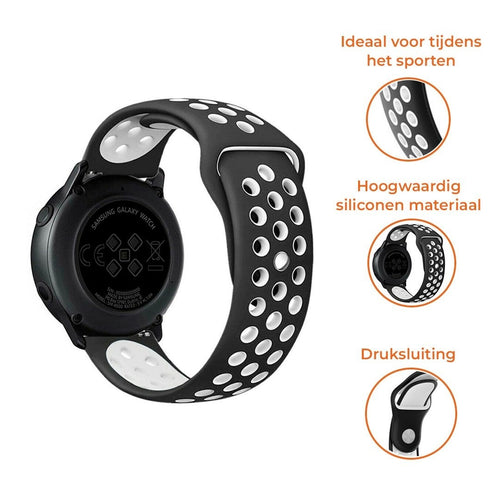Suunto 9 Peak Sport Strap (Black/White)