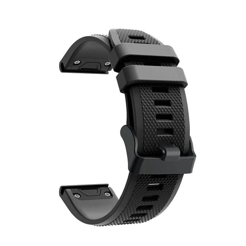 Bracelet silicone Garmin Tactix 8 - 47mm (noir)