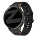 Bandz Bracelet silicone ondulé Garmin Forerunner 265 (noir)