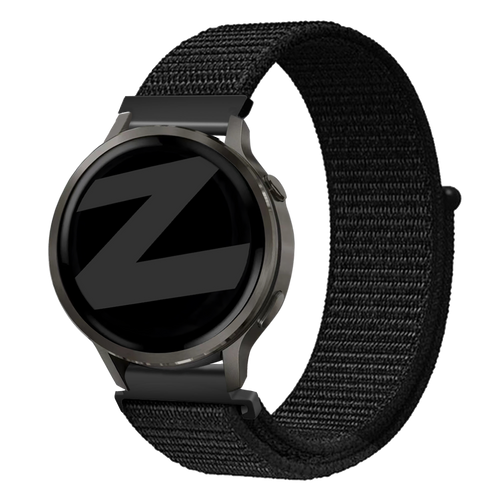 Bandz Garmin Venu 2s Nylon Loop Strap (Black)