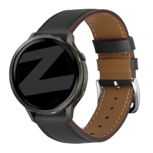 Bandz Bracelet cuir 'Deluxe' Garmin Forerunner 570 - 47mm (noir)
