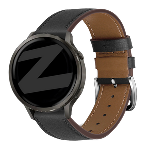 Bandz Bracelet cuir 'Deluxe' Garmin Venu 4 - 45mm (noir)
