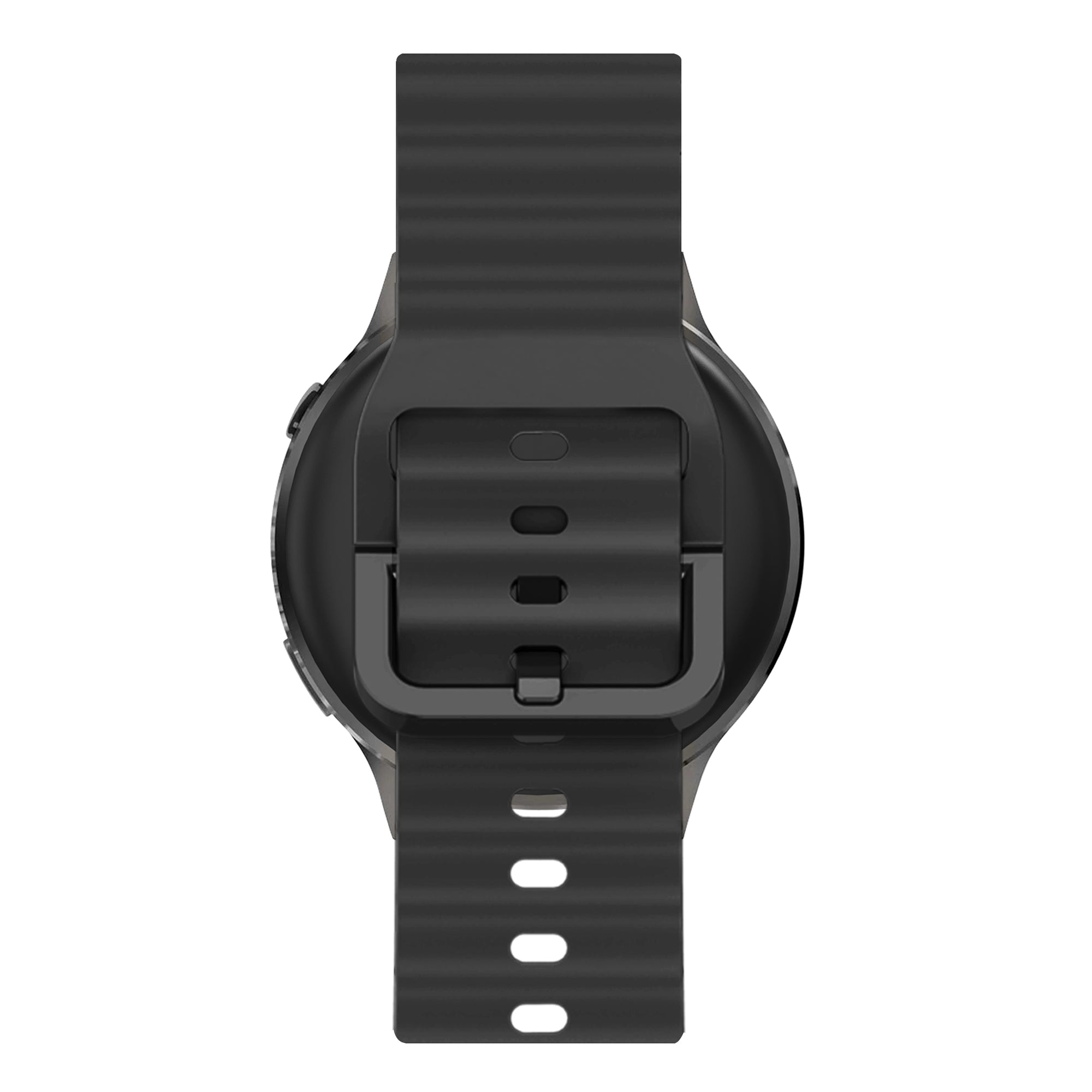 Bandz Bracelet silicone ondulé Garmin Forerunner 265 (noir)
