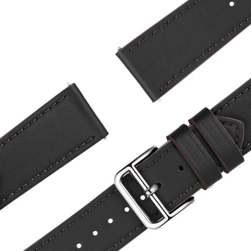 Bandz Garmin Venu 4 - 41mm Leather Strap 'Deluxe' (Black)