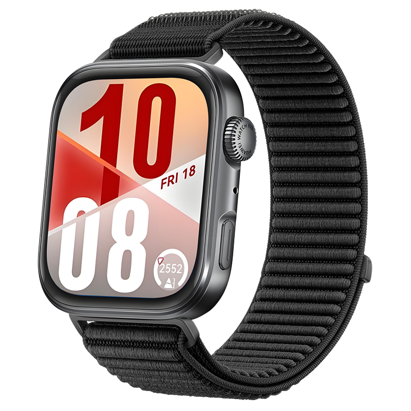 Huawei Watch Fit 4 Nylon Wave Strap (Black)