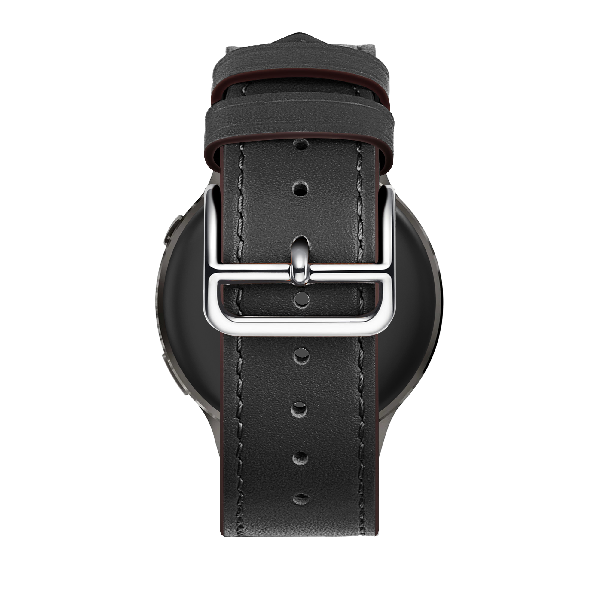 Bandz Bracelet cuir 'Deluxe' Garmin Vivoactive 4s (noir)