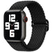 Bracelet nylon tressé Apple Watch (noir)