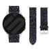 Bracelet cuir pailleté Samsung Galaxy Watch FE (noir)