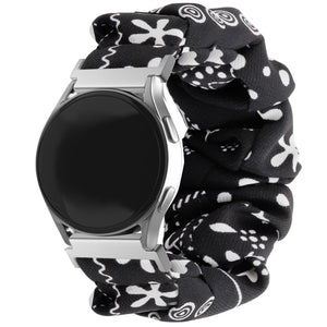 Bracelet chouchou Huawei Watch GT 3 42mm (motifs noir et blanc)